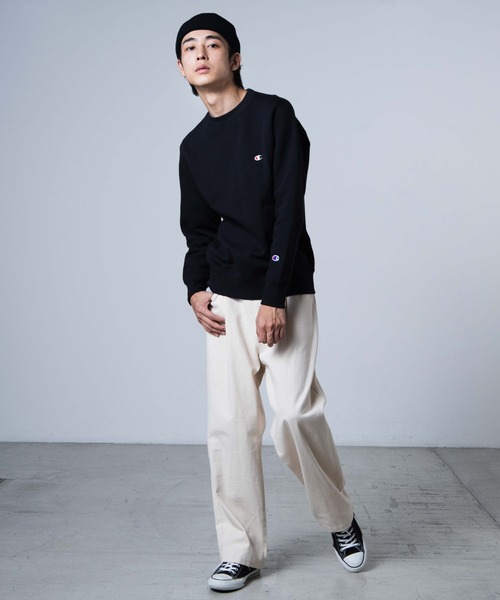 Champion（チャンピオン）の「WEGO/Champion 起毛刺繍プルオーバー（スウェット・メンズ・ホワイト/ブラック/ダークグリーン・MEDIUM/LARGE）」の11枚目の写真