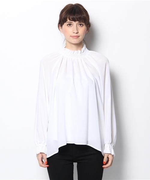 And A（アンドエー）の「シャーリーシャツ（シャツ/ブラウス・レディース・ブルー/ブラック/ホワイト・FREE）」の4枚目の写真