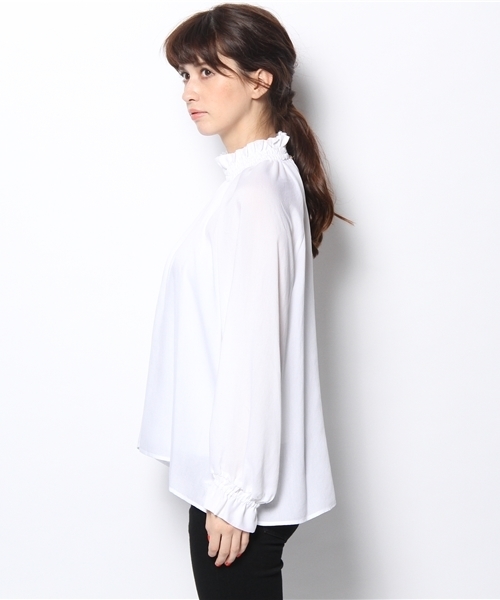 And A（アンドエー）の「シャーリーシャツ（シャツ/ブラウス・レディース・ブルー/ブラック/ホワイト・FREE）」の5枚目の写真