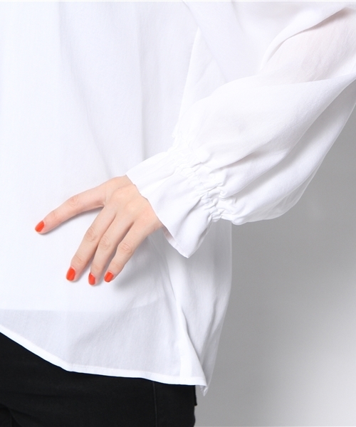 And A（アンドエー）の「シャーリーシャツ（シャツ/ブラウス・レディース・ブルー/ブラック/ホワイト・FREE）」の9枚目の写真