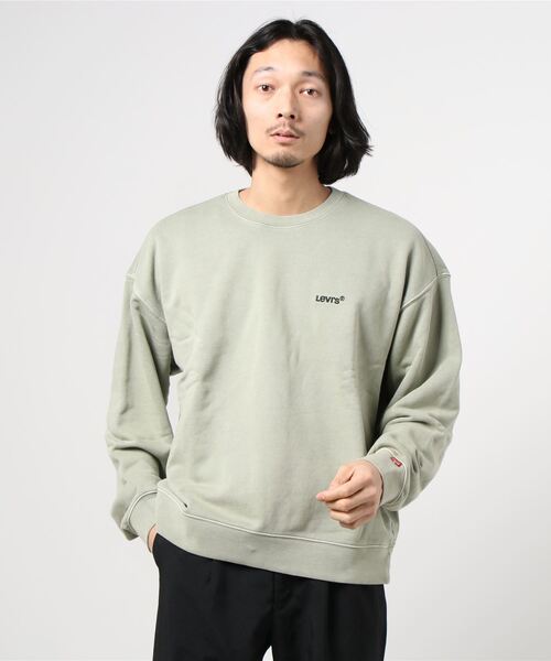 Levi's(リーバイス)の「WEAR IN WEAR OUT クルーネックスウェットシャツ TEA(スウェット・メンズ・グリーン・M/S/L)」の1枚目の写真