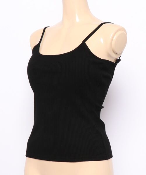 RASVOA(ラスボア)の「【WEB限定】カットリブカップ付きバックオープンキャミ(キャミソール・レディース・ブルー/オフホワイト/グリーン/ブラック・FREE)」の5枚目の写真