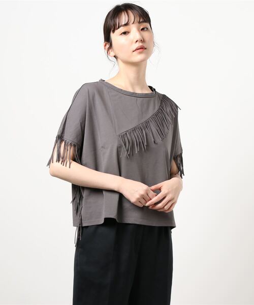 セール】フリンジプルオーバー（Tシャツ/カットソー）｜AULA