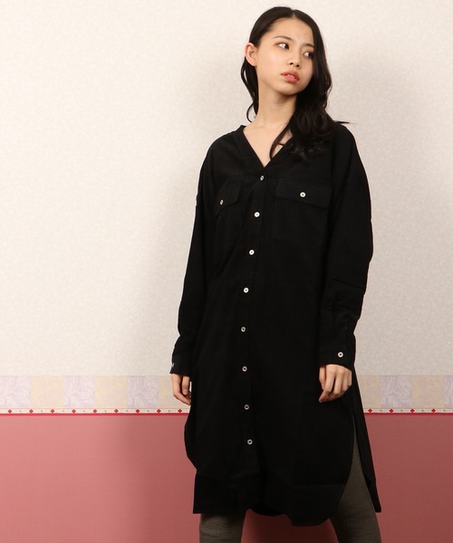 Switch 細コーデュロイコットン前あきシャツワンピース Womens シャツワンピース Funalive ファンアライブ のファッション通販 Zozotown