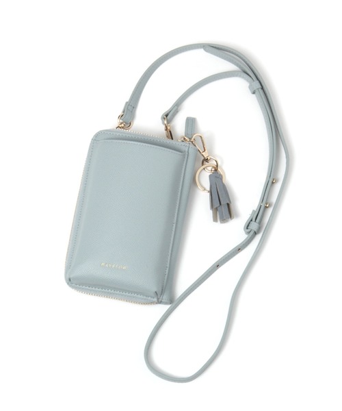 BAYFLOW（ベイフロー）の「モバイルミニウォレットショルダー（財布・レディース・ナチュラル/ライトイエロー/スカイブルー/ベージュ/ブラック/ライトグレー・FREE）」の5枚目の写真