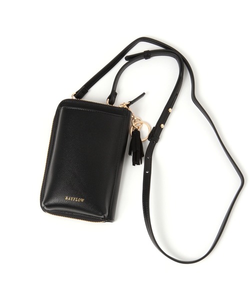 BAYFLOW（ベイフロー）の「モバイルミニウォレットショルダー（財布・レディース・ナチュラル/ライトイエロー/スカイブルー/ベージュ/ブラック/ライトグレー・FREE）」の2枚目の写真