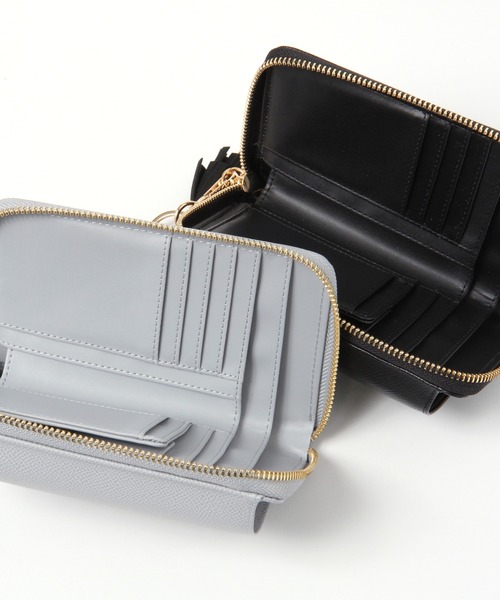 BAYFLOW（ベイフロー）の「モバイルミニウォレットショルダー（財布・レディース・ナチュラル/ライトイエロー/スカイブルー/ベージュ/ブラック/ライトグレー・FREE）」の12枚目の写真