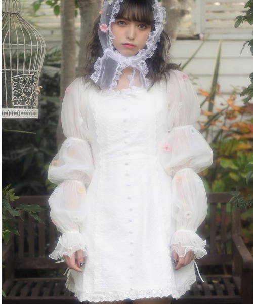 Swankiss スワンキス TC furfur flower O/P ホワイト Swankiss スワンキス TC furfur flower O/P ホワイト