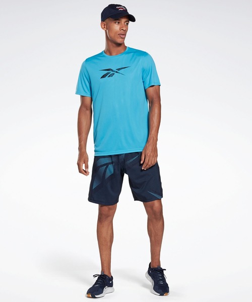 Reebok(リーボック)の「ワークアウト レディ オールオーバー プリント ショーツ / Workout Ready Allover Print Shorts(その他パンツ・メンズ・ネイビー・SMALL/MEDIUM/LARGE/X-LARGE/XX-LARGE)」の5枚目の写真