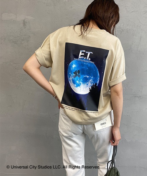 【 Jeans】バックプリント T シャツ エクリュ ※送関込 バックプリントロングTシャツ(A0843UTS012)｜THIRD MAGAZINE