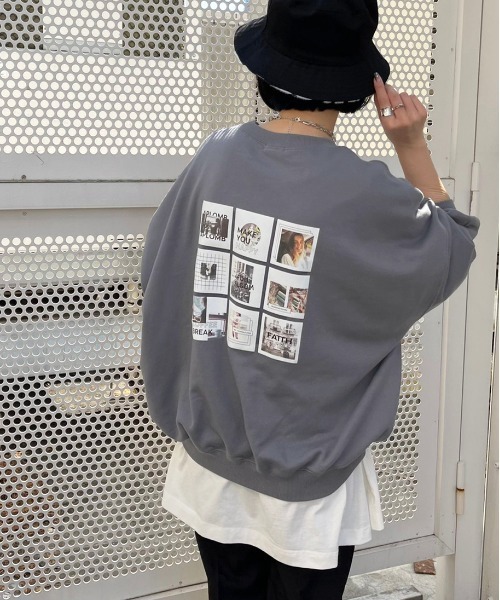 apres jour mignon(アプレジュールミニョン)の「アソート袖ボリューム裏毛スウェット3【ZOZOTOWN限定アイテム】(スウェット・レディース・パープル/ブラック系その他2/その他/アイボリー/オフホワイト/グリーン/ブラック系その他/ダークブルー/ブラック/クリーム・フリー/X-LARGE)」の8枚目の写真