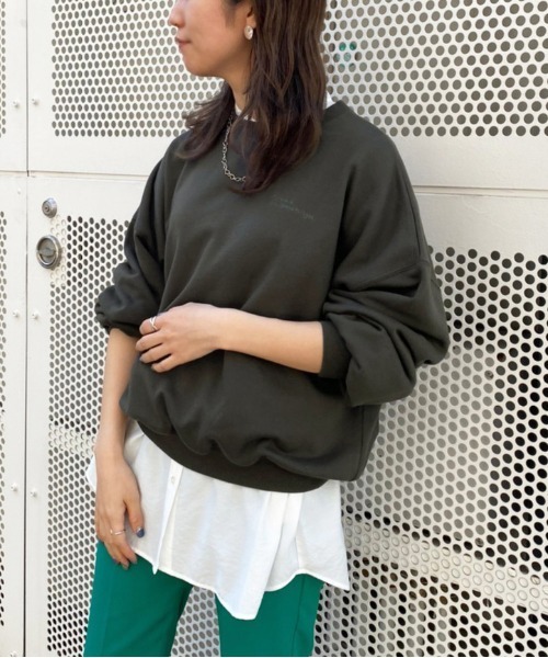 apres jour mignon(アプレジュールミニョン)の「アソート袖ボリューム裏毛スウェット3【ZOZOTOWN限定アイテム】(スウェット・レディース・パープル/ブラック系その他2/その他/アイボリー/オフホワイト/グリーン/ブラック系その他/ダークブルー/ブラック/クリーム・フリー/X-LARGE)」の15枚目の写真