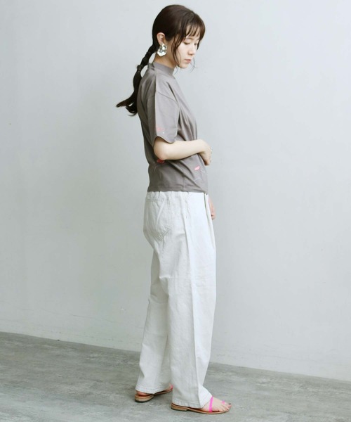 caph（カーフ）の「10ozC/Liデニムタック太パンツ（キナリ）（デニムパンツ・レディース・アイボリー・FREE）」の13枚目の写真