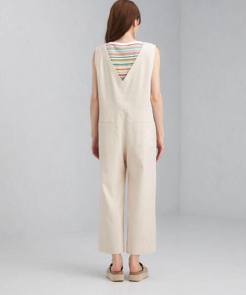 green label relaxing（グリーンレーベルリラクシング）の「SC デニムライク オールインワン（ワンピース・レディース・ネイビー/オフホワイト・FREE）」の15枚目の写真