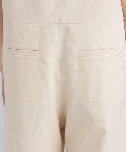 green label relaxing（グリーンレーベルリラクシング）の「SC デニムライク オールインワン（ワンピース・レディース・ネイビー/オフホワイト・FREE）」の20枚目の写真