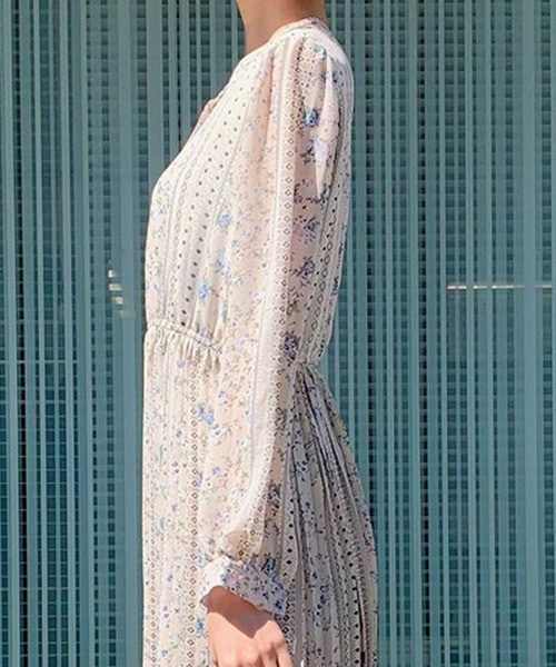 Titty Co Petit ティティーアンドコープチ のファッション Titty Co ワンピース フラワープリーツミディワンピース ワンピース Titty Co Petit