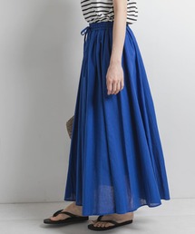 URBAN RESEARCH Sonny Label | リネンコットンギャザーマキシスカート(スカート)