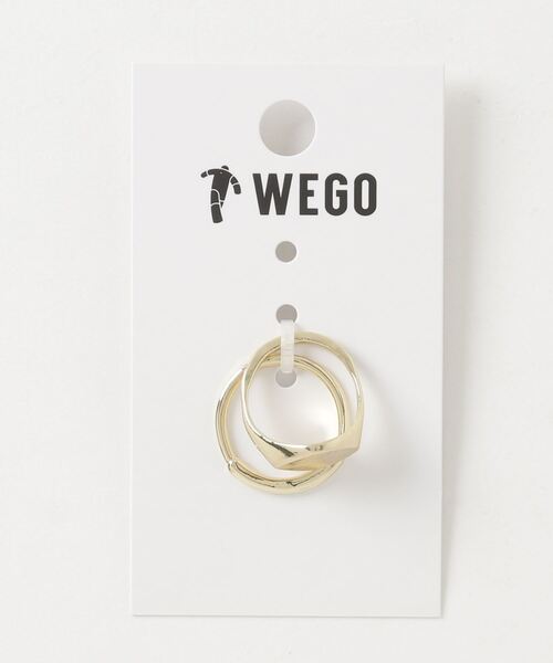 WEGO(ウィゴー)の「WEGO/【2点セット】メタルリング3(リング・レディース・シルバー/ゴールド・FREE)」の1枚目の写真