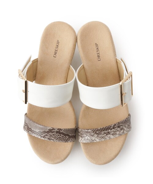 DRESKIP（ドレスキップ）の「◆バックルデザインまが～るサンダル（サンダル・レディース・ブラック/ブラウン系/アイボリー系・35/45/25）」の13枚目の写真