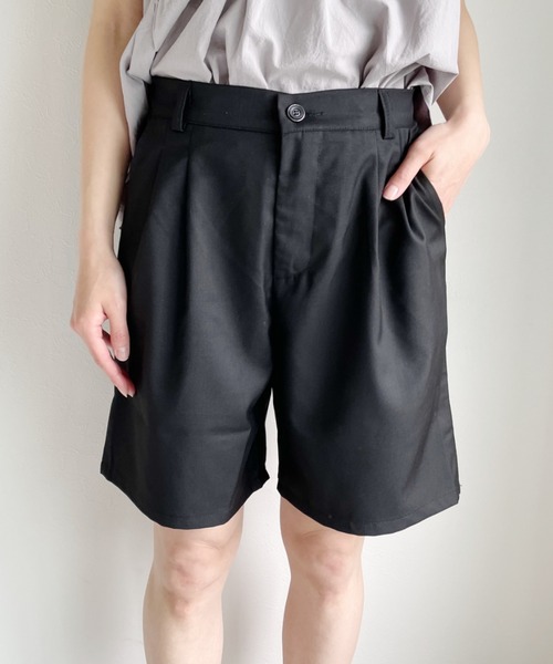 Alite cloth(アリーテクロス)の「ひざ丈ハーフパンツ(その他パンツ・レディース・ブラック/グレー・FREE)」の2枚目の写真