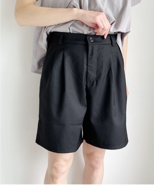 Alite cloth(アリーテクロス)の「ひざ丈ハーフパンツ(その他パンツ・レディース・ブラック/グレー・FREE)」の4枚目の写真