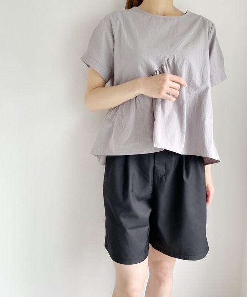 Alite cloth(アリーテクロス)の「ひざ丈ハーフパンツ(その他パンツ・レディース・ブラック/グレー・FREE)」の5枚目の写真