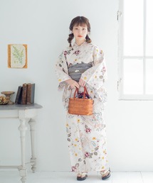 utatane | 【maru × utatane】浴衣3点セット　レトロ椿と小梅(浴衣)