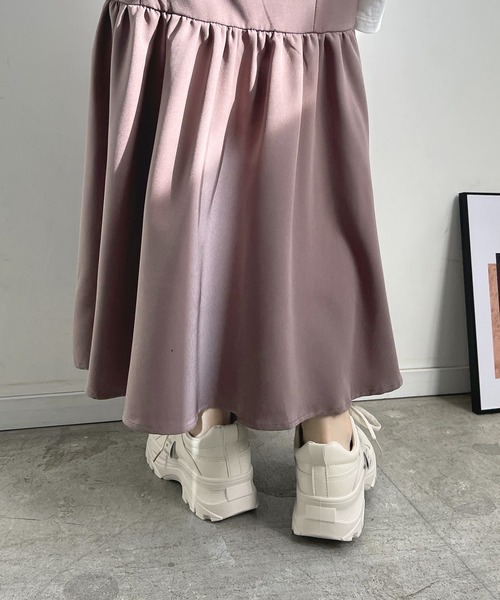 Futier land（フューティアランド）の「ワンカラー厚底スニーカー（スニーカー・レディース・ホワイト/ライトベージュ・40/38/39/35/36/37）」の11枚目の写真