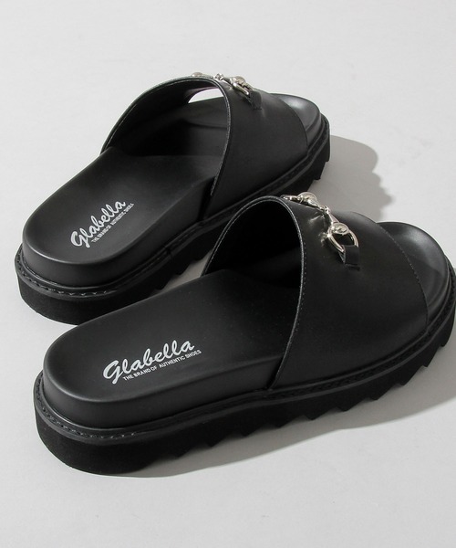 glabella（グラベラ）の「シャークソール ビット スライドサンダル / プラットフォーム フェイクレザーサンダル（サンダル・メンズ・ブラック・S/M/L）」の16枚目の写真