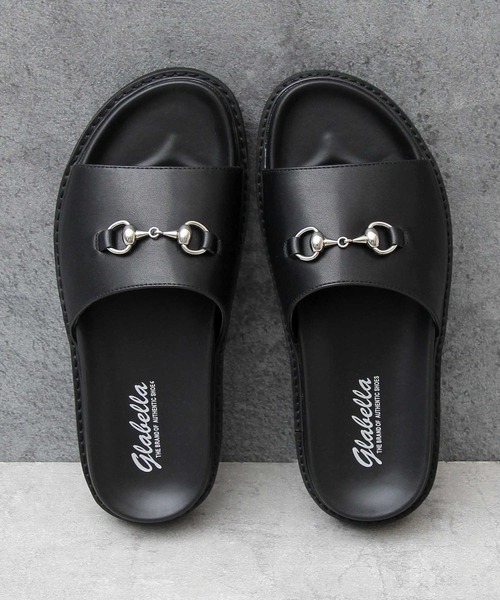 glabella（グラベラ）の「シャークソール ビット スライドサンダル / プラットフォーム フェイクレザーサンダル（サンダル・メンズ・ブラック・S/M/L）」の18枚目の写真