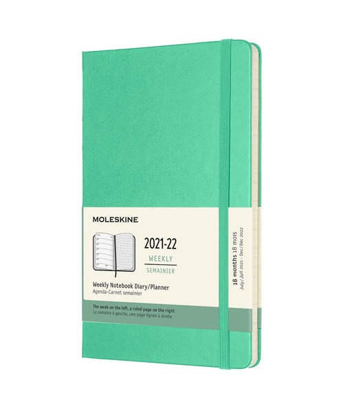モレスキン 手帳 21年7月始まり 18カ月 ウィークリーダイアリー ハードカバー ラージサイズ 手帳 メモ帳 Moleskine モレスキン のファッション通販 Zozotown
