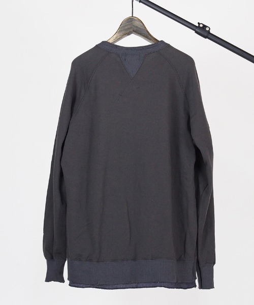 EGO TRIPPING（エゴトリッピング）の「msw921-OVERLAP SWEAT スウェット（スウェット・メンズ・ブラック/杢グレー/チャコール・46/48）」の8枚目の写真