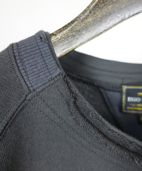 EGO TRIPPING（エゴトリッピング）の「msw921-OVERLAP SWEAT スウェット（スウェット・メンズ・ブラック/杢グレー/チャコール・46/48）」の17枚目の写真