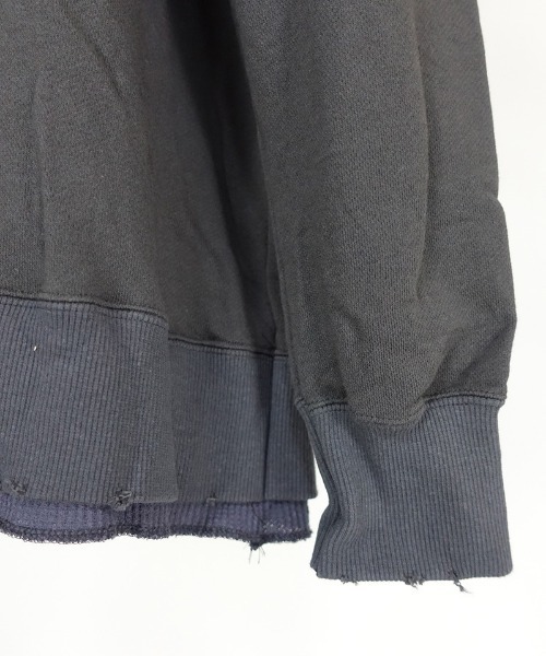 EGO TRIPPING（エゴトリッピング）の「msw921-OVERLAP SWEAT スウェット（スウェット・メンズ・ブラック/杢グレー/チャコール・46/48）」の22枚目の写真