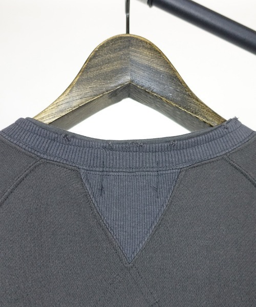 EGO TRIPPING（エゴトリッピング）の「msw921-OVERLAP SWEAT スウェット（スウェット・メンズ・ブラック/杢グレー/チャコール・46/48）」の6枚目の写真