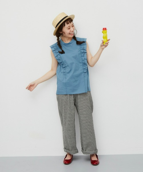 MERLOT(メルロー)の「ラインフリルガーリーブラウス(シャツ/ブラウス・レディース・マスタード/ブルー/ホワイト・FREE)」の16枚目の写真