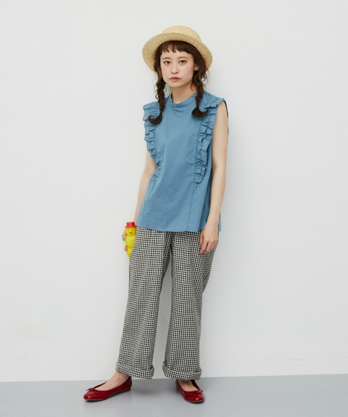 MERLOT(メルロー)の「ラインフリルガーリーブラウス(シャツ/ブラウス・レディース・マスタード/ブルー/ホワイト・FREE)」の15枚目の写真