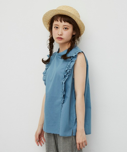 MERLOT(メルロー)の「ラインフリルガーリーブラウス(シャツ/ブラウス・レディース・マスタード/ブルー/ホワイト・FREE)」の20枚目の写真