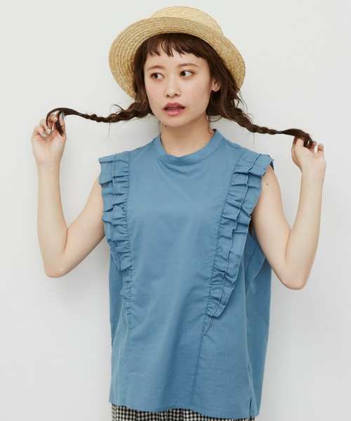 MERLOT(メルロー)の「ラインフリルガーリーブラウス(シャツ/ブラウス・レディース・マスタード/ブルー/ホワイト・FREE)」の21枚目の写真