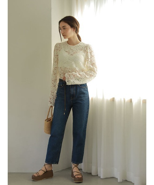 ACYM(アシーム)の「Vintage color blue デニム(デニムパンツ・レディース・ブルー・SMALL/MEDIUM)」の7枚目の写真