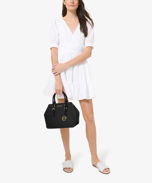 MICHAEL KORS（マイケルコース）の「CHARLOTTE サッチェル ラージ（ハンドバッグ・レディース・ブラック・FREE）」の6枚目の写真