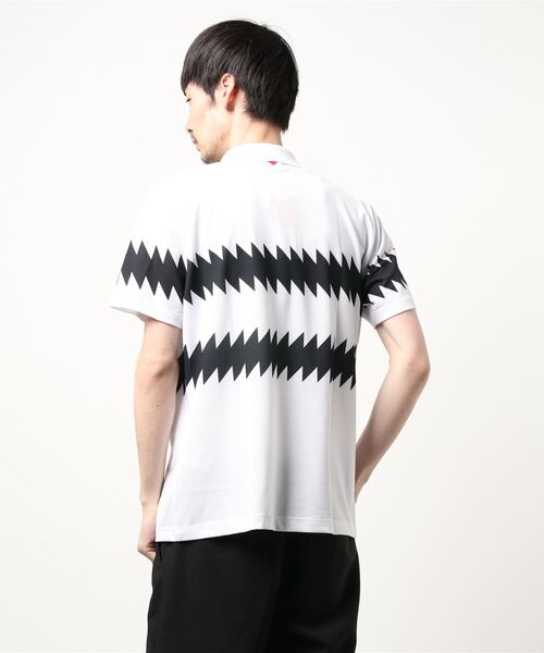 WAAC（ワック）の「《WAAC》MENS シーズンパターン半袖ポロシャツ（ポロシャツ・メンズ・ネイビー/ホワイト・2/4/1/3）」の7枚目の写真