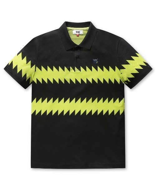 WAAC（ワック）の「《WAAC》MENS シーズンパターン半袖ポロシャツ（ポロシャツ・メンズ・ネイビー/ホワイト・2/4/1/3）」の2枚目の写真