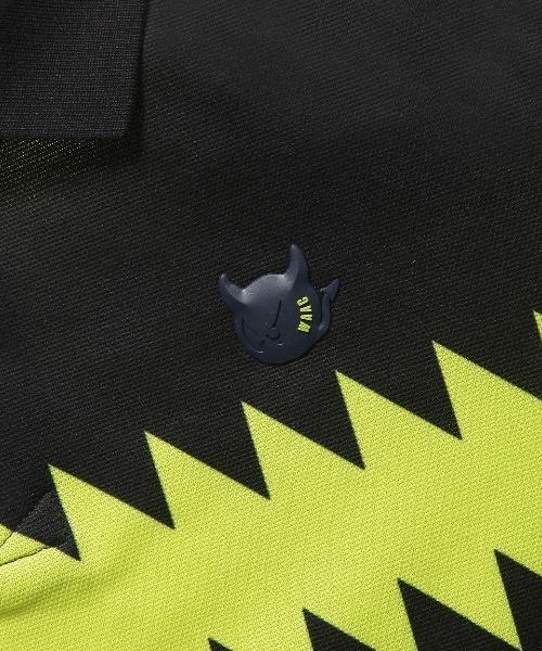 WAAC（ワック）の「《WAAC》MENS シーズンパターン半袖ポロシャツ（ポロシャツ・メンズ・ネイビー/ホワイト・2/4/1/3）」の10枚目の写真