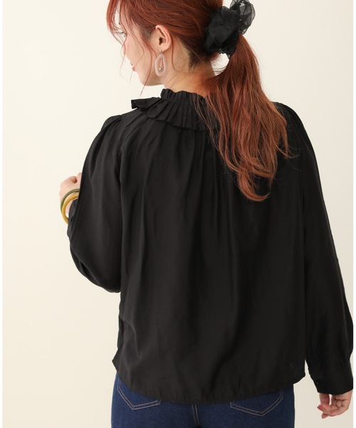 sakishimatokyo（サキシマトーキョー）の「サキシマamp「フリルエリブラウス」（シャツ/ブラウス・レディース・ブラック/ベージュ/オフホワイト・FREE）」の8枚目の写真
