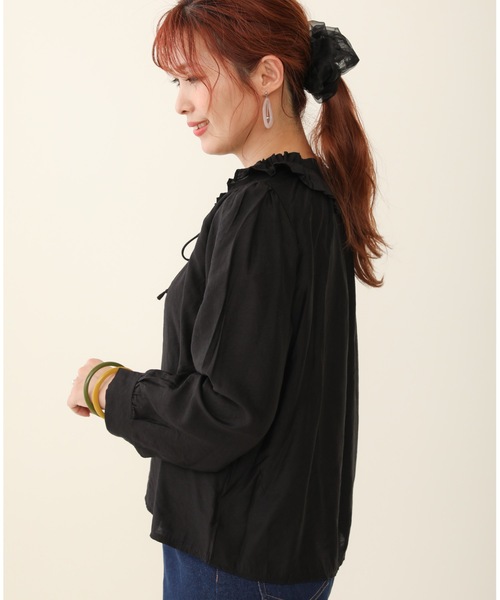 sakishimatokyo（サキシマトーキョー）の「サキシマamp「フリルエリブラウス」（シャツ/ブラウス・レディース・ブラック/ベージュ/オフホワイト・FREE）」の9枚目の写真