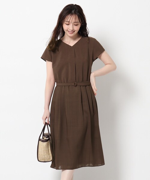 スラブストライプワンピース ワンピース Reflect リフレクト のファッション ワンピース ドレス ワンピース 洗える