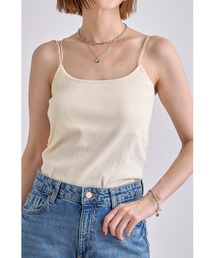 カップ付きリブキャミソール【ZOZO限定色あり】