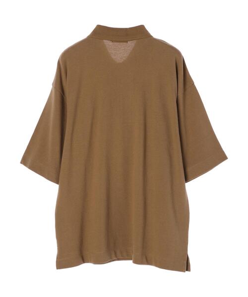 CRAFT STANDARD BOUTIQUE(クラフトスタンダードブティック)の「カノコBIGポロシャツ *(ポロシャツ・メンズ・ブラック/ベージュ/カーキ・LL/M/L)」の14枚目の写真