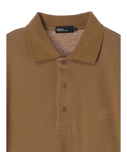 CRAFT STANDARD BOUTIQUE(クラフトスタンダードブティック)の「カノコBIGポロシャツ *(ポロシャツ・メンズ・ブラック/ベージュ/カーキ・LL/M/L)」の15枚目の写真